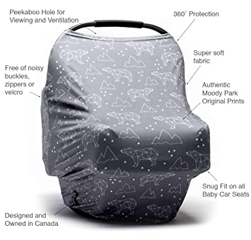 Baby - Baby Car Seat Cover and Nursing Cover (Constellation Print)