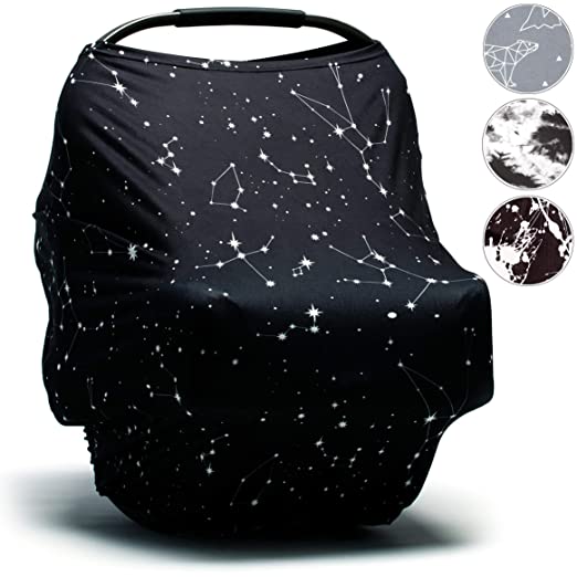 Baby - Baby Car Seat Cover and Nursing Cover (Constellation Print)